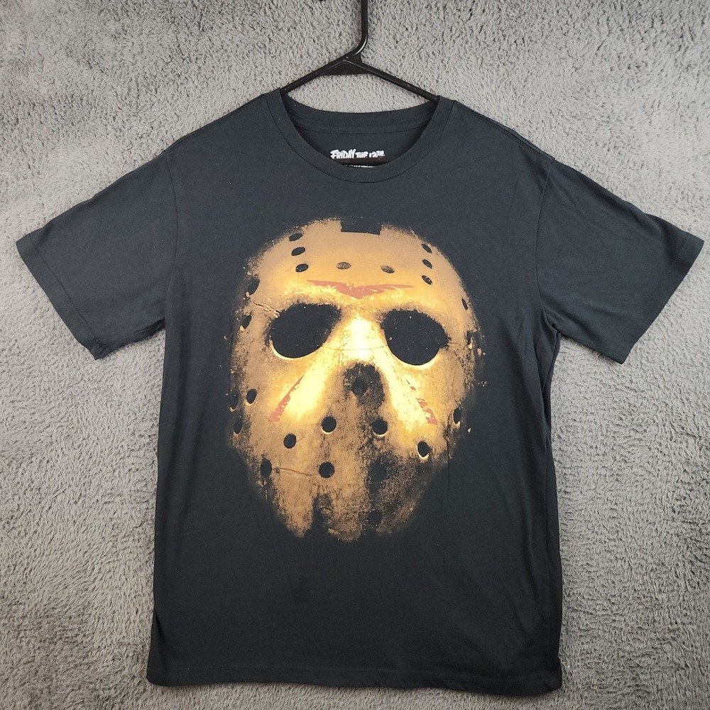Friday The 13th Jason Vorhees Shirt Mens Medium Black Halloween Horror Movie